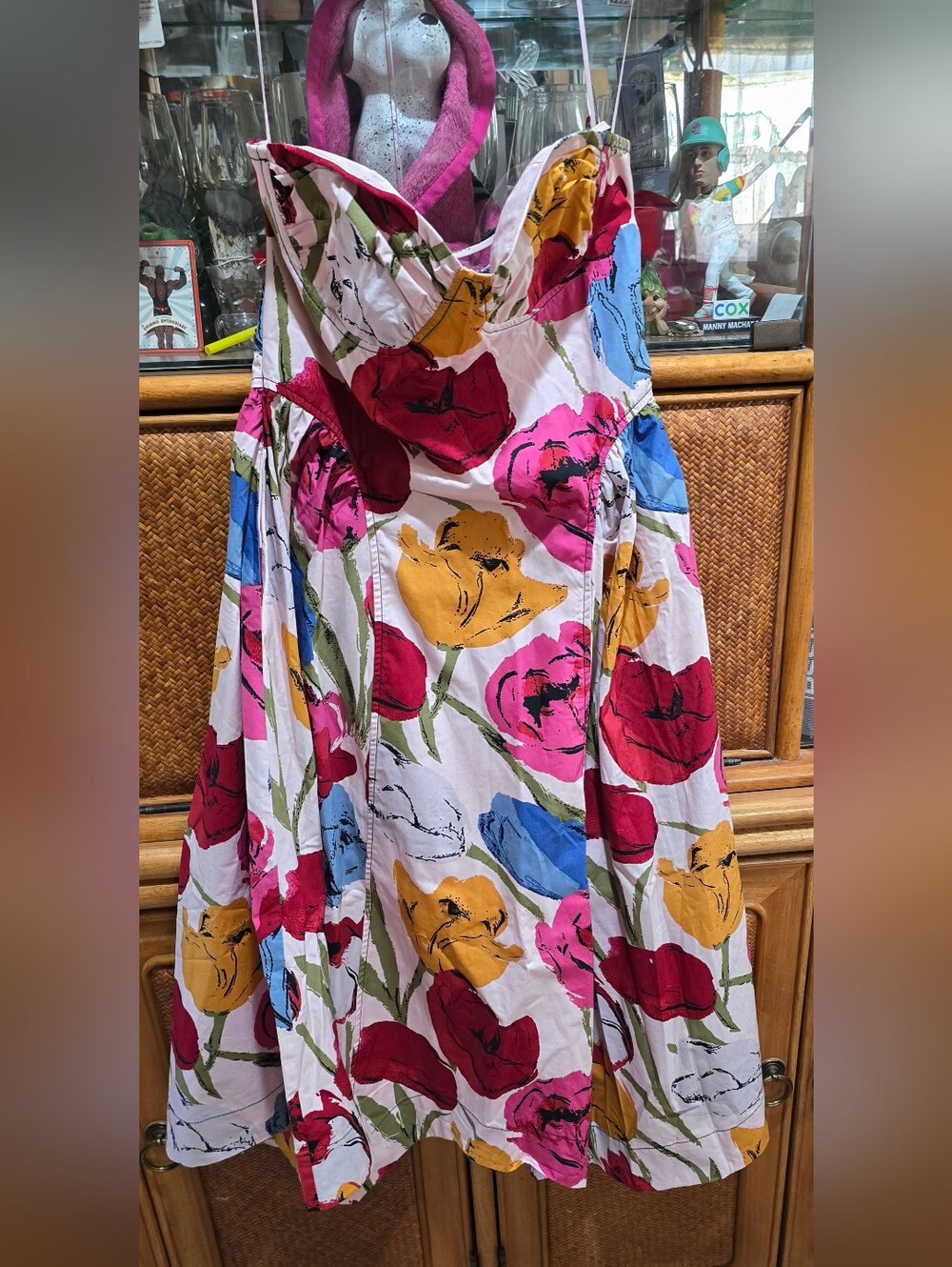 FREE PEOPLE CHERISH PRINTED MIDI DRESS - Picture 5 of 9
